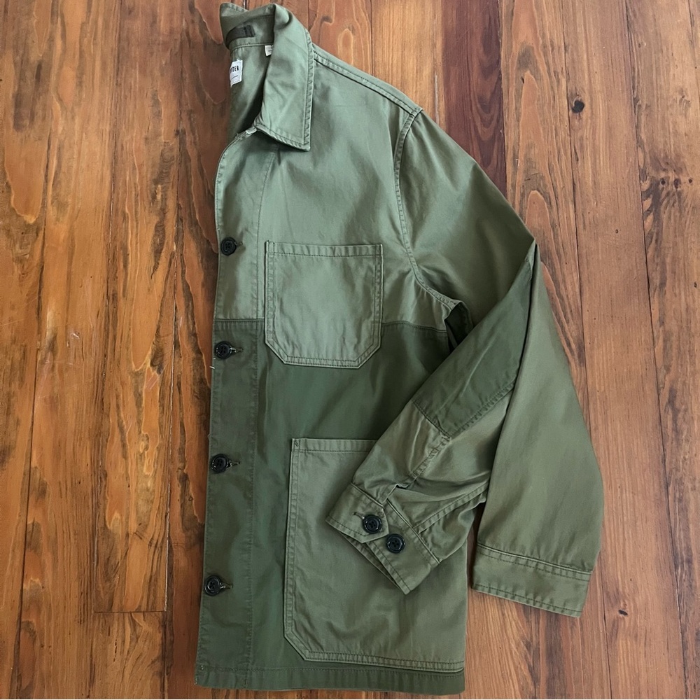 Todd Snyder NEW Men’s Patched French Chore Coat Surplus Olive In L - Picture 12 of 15